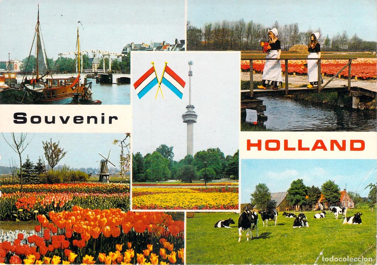 Postales: Postal de Holanda con paisajes t&iacute;picos