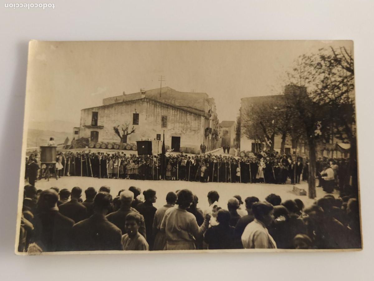 Postales: LUGAR SIN IDENTIFICAR - FIESTA O TEATRO AL AIRE LIBRE - FOTOGRAFICA - POSTAL ANTIGUA - (116.745)