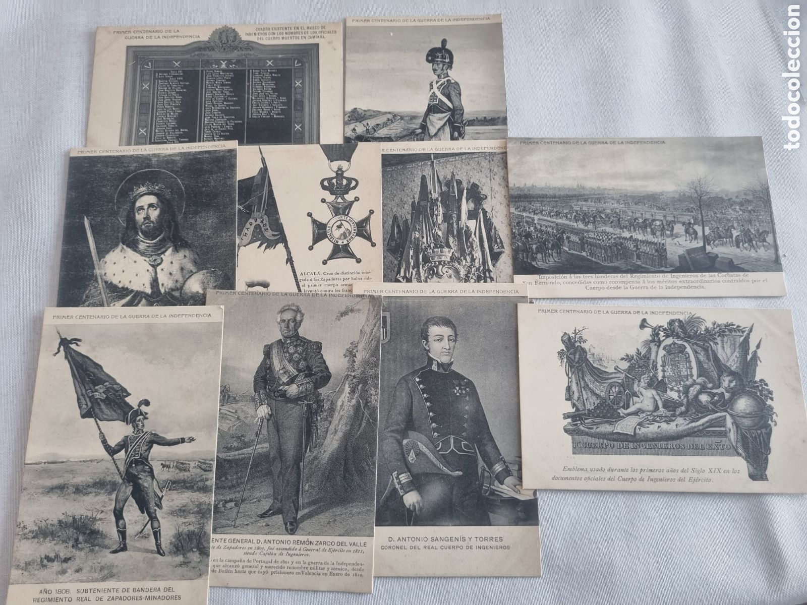 Postales: Postales INDEPENDECIA PRIMER CENTENARIO GUERRA S.XIX