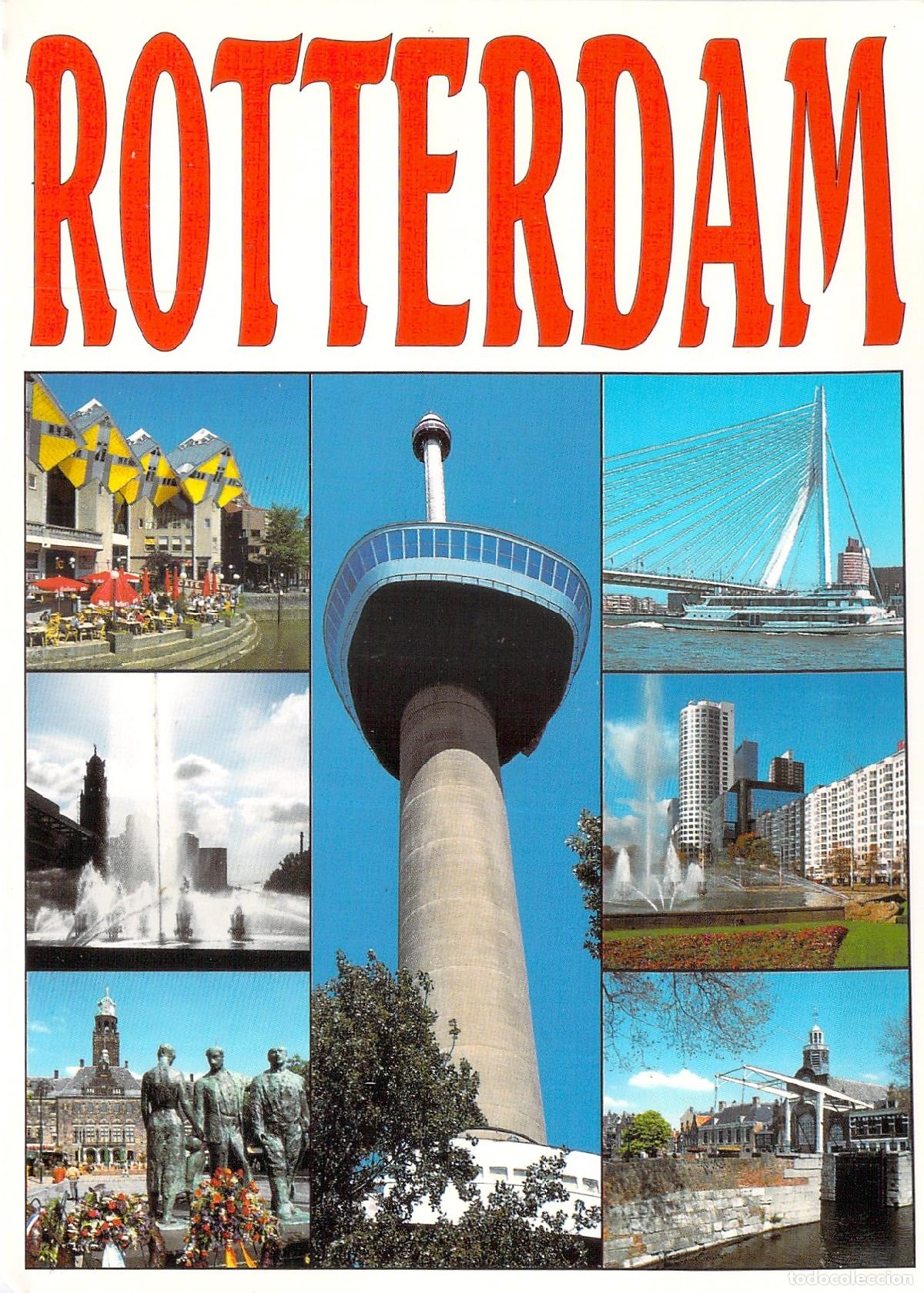 Postales: Postal de vistas panor&aacute;micas de la ciudad de Rotterdam - Foto 1
