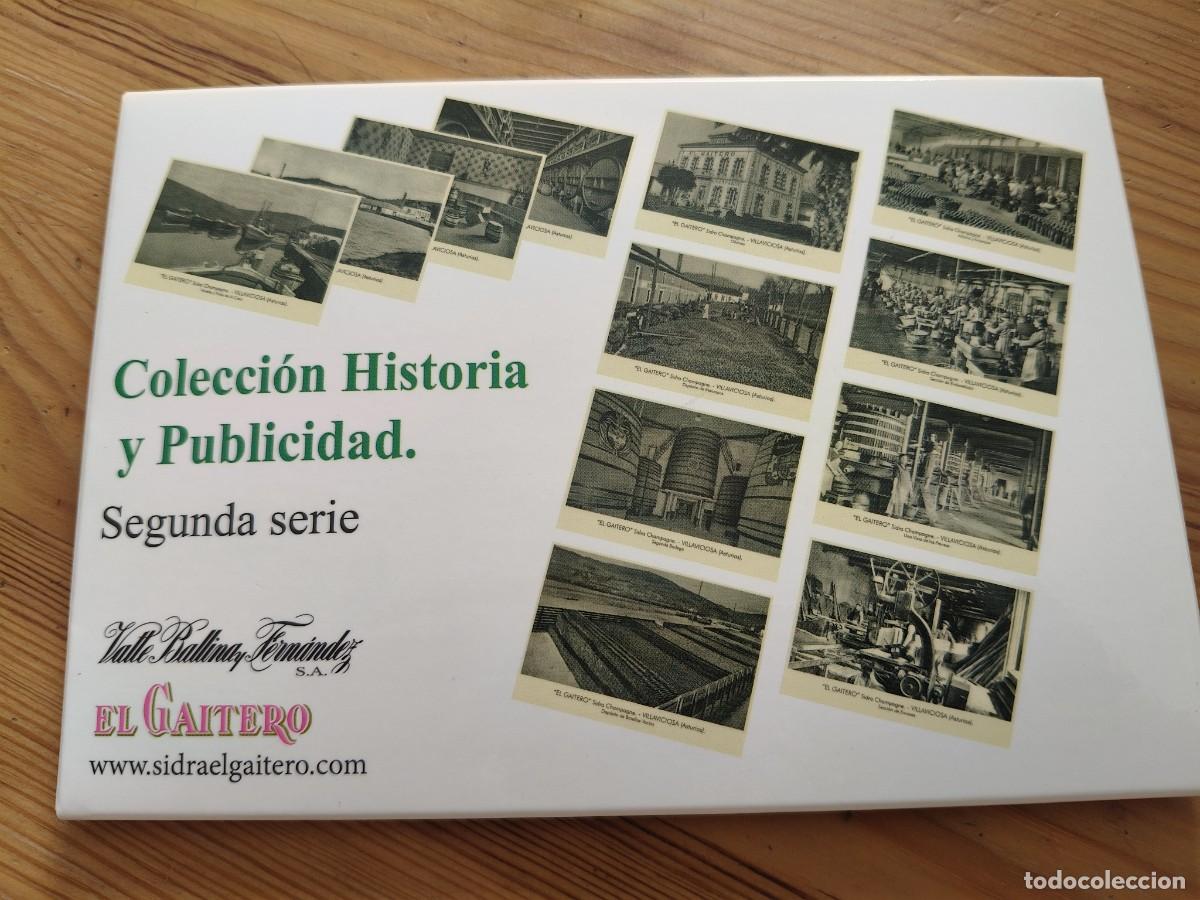 Postales: EL GAITERO. COLECCION HISTORIA Y PUBLICIDAD. SEGUNDA SERIE. CARPETA CON 12 PRECIOSAS E HISTORICAS PO