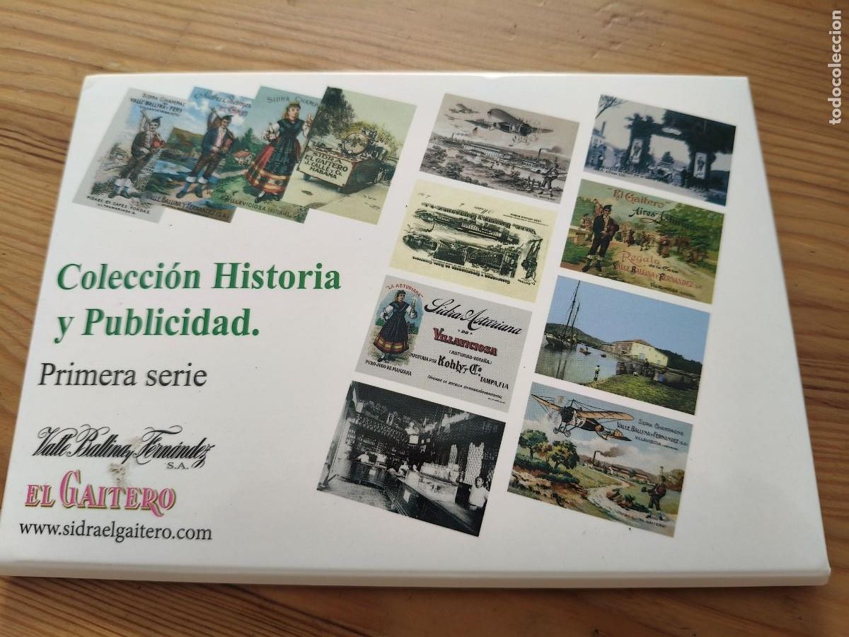 Postales: EL GAITERO. COLECCION HISTORIA Y PUBLICIDAD. PRIMERA SERIE. CARPETA CON 12 PRECIOSAS E HISTORICAS PO