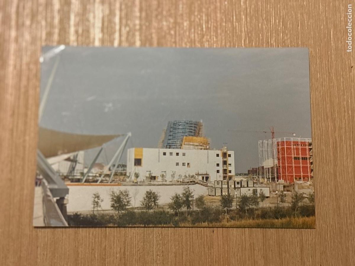 Postales: B2. (15) FOTOGRAF&Iacute;A ORIGINAL EXPO 92 SEVILLA CONSTRUCCI&Oacute;N