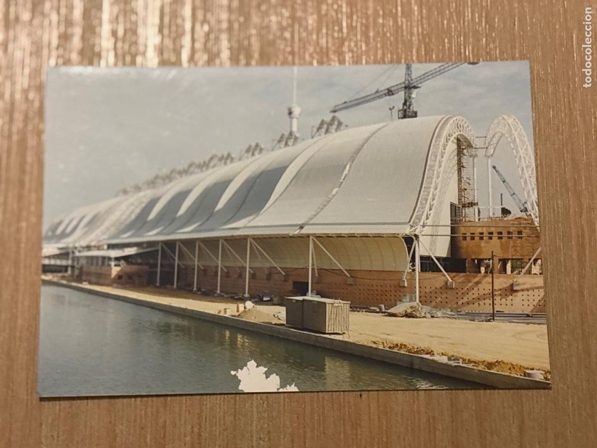 Postales: B2. (15) FOTOGRAF&Iacute;A ORIGINAL EXPO 92 SEVILLA CONSTRUCCI&Oacute;N