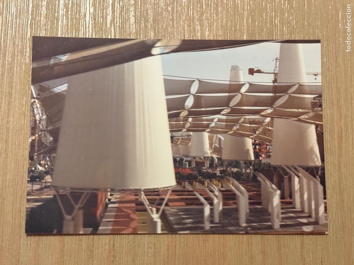 Postales: B2. (15) FOTOGRAF&Iacute;A ORIGINAL EXPO 92 SEVILLA CONSTRUCCI&Oacute;N