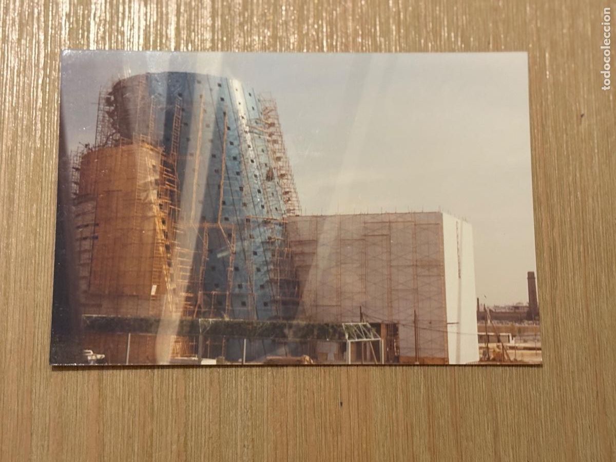 Postales: B2. (15) FOTOGRAF&Iacute;A ORIGINAL EXPO 92 SEVILLA CONSTRUCCI&Oacute;N