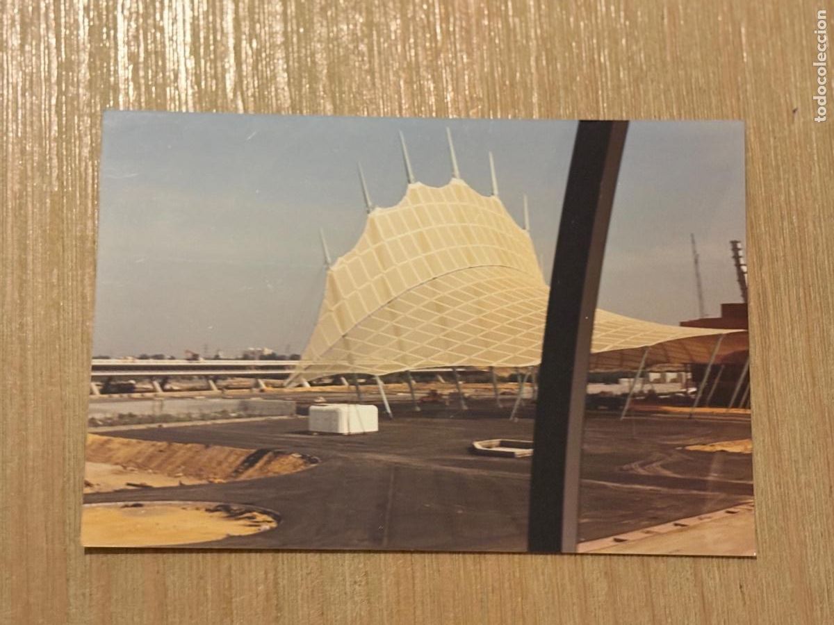 Postales: B2. (15) FOTOGRAF&Iacute;A ORIGINAL EXPO 92 SEVILLA CONSTRUCCI&Oacute;N