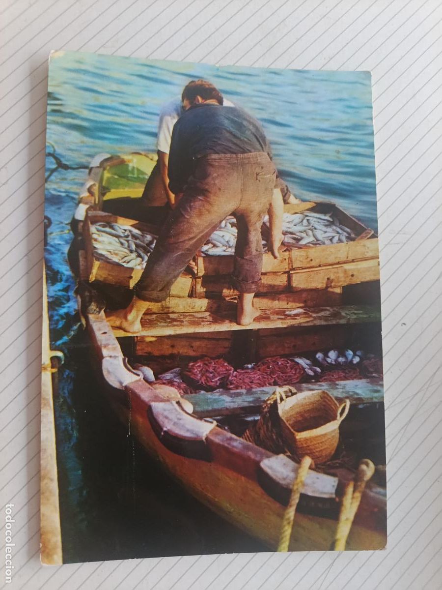 Postales: Espa&ntilde;a t&iacute;picas. Pescador