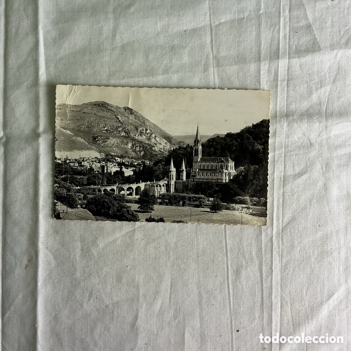 Postales: Postal antigua Lourdes &ndash; Bas&iacute;lica y Pic du Jer