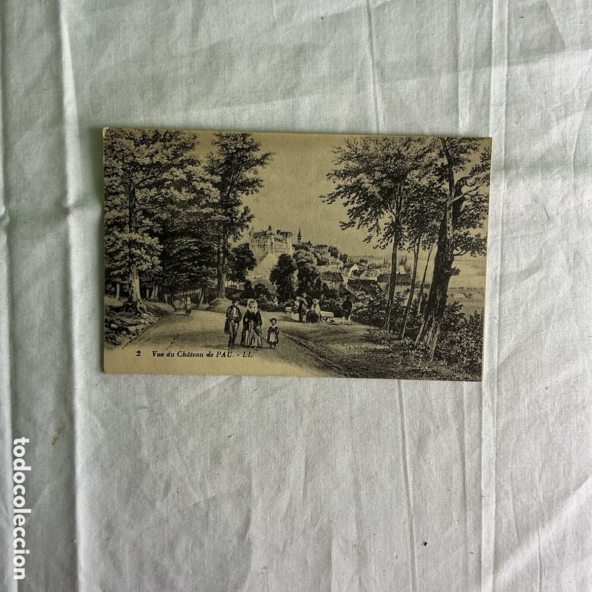 Postales: Postal antigua Pau &ndash; Vue du Ch&acirc;teau &ndash; Francia &ndash; Pirineos Atl&aacute;nticos &ndash; principios s. XX