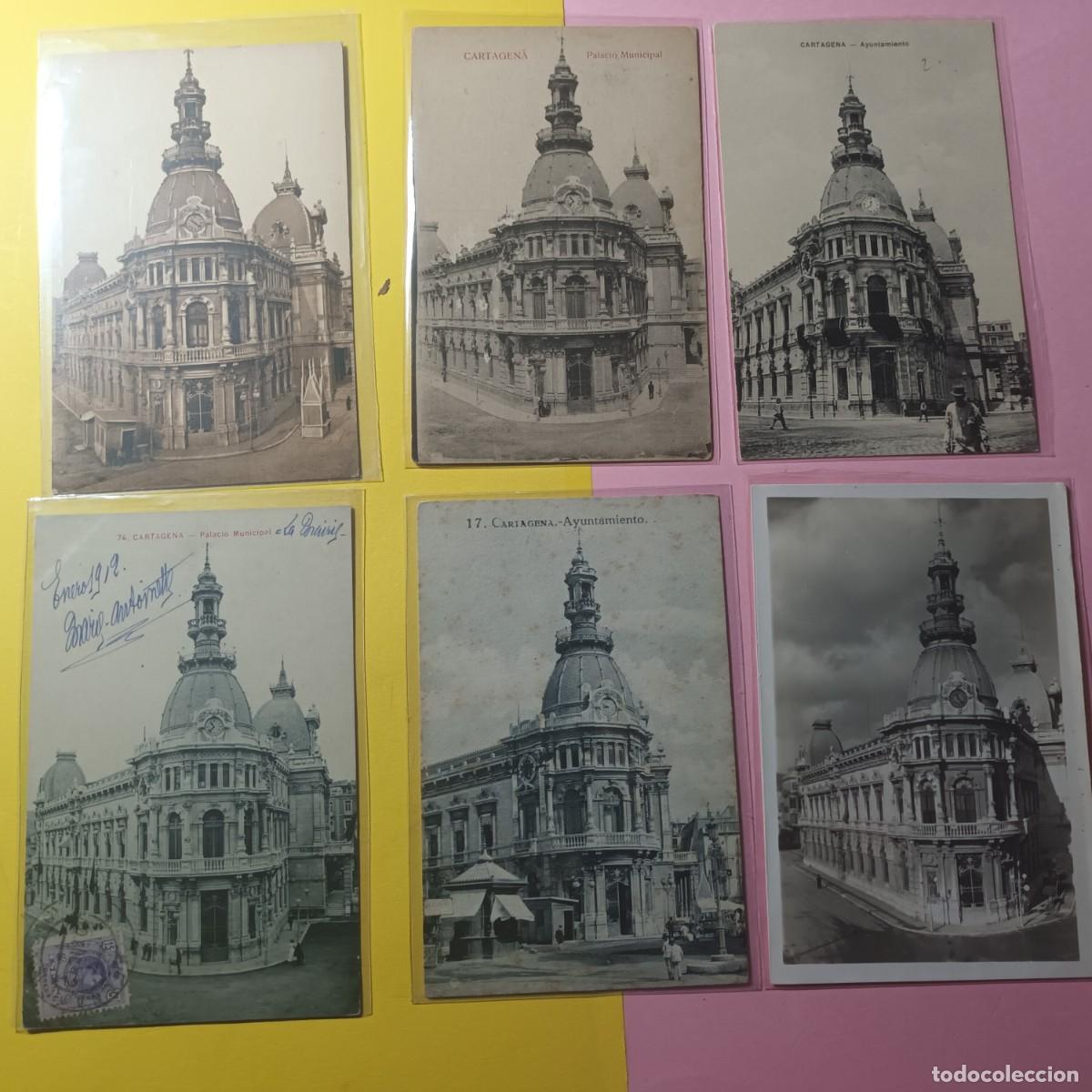 Postales: Postales Ayuntamiento de Cartagena. 6 postales. Lote 1