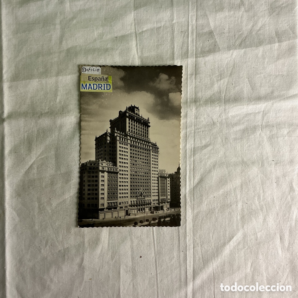 Postales: Postal antigua Madrid &ndash; Edificio Espa&ntilde;a &ndash; 1954