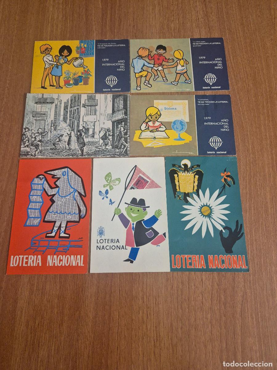 Postales: LOTE 7 POSTALES LOTERIA NACIONAL VER FOTOS.