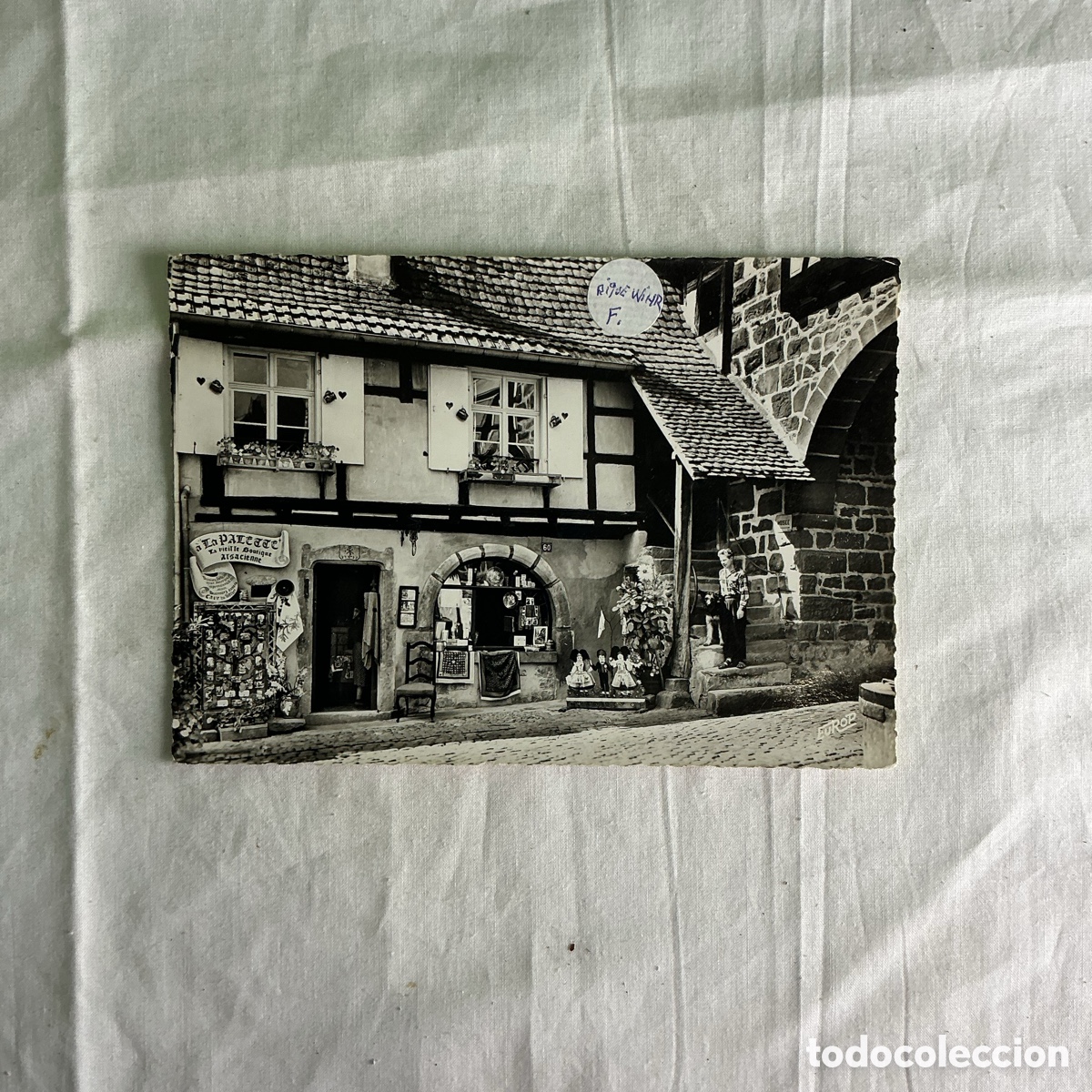 Postales: Postal antigua Riquewihr &ndash; La Vieille Boutique Alsacienne &ndash; Alsacia Francia &ndash; N&ordm; 321