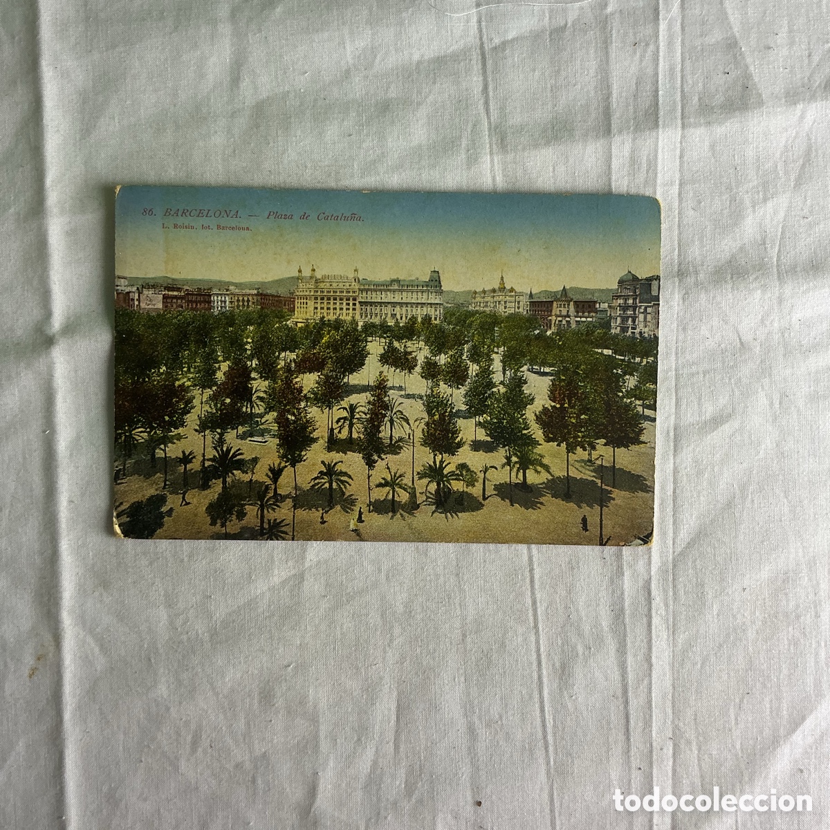 Postales: Postal antigua Barcelona &ndash; Plaza de Catalu&ntilde;a &ndash; L. Roisin &ndash; Principios siglo XX