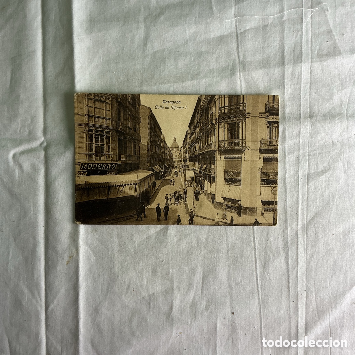 Postales: Antigua postal de Zaragoza &ndash; Calle de Alfonso I &ndash; M. Arribas &ndash; A&ntilde;os 1920-30