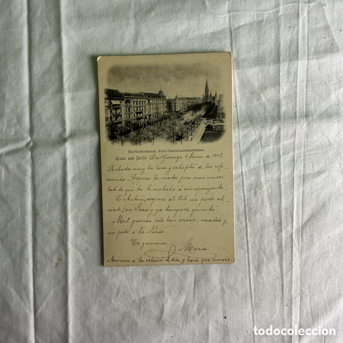 Postales: Antigua postal de Berl&iacute;n &ndash; Kurf&uuml;rstendamm esquina Joachimsthalerstrasse &ndash; Circulada 1904