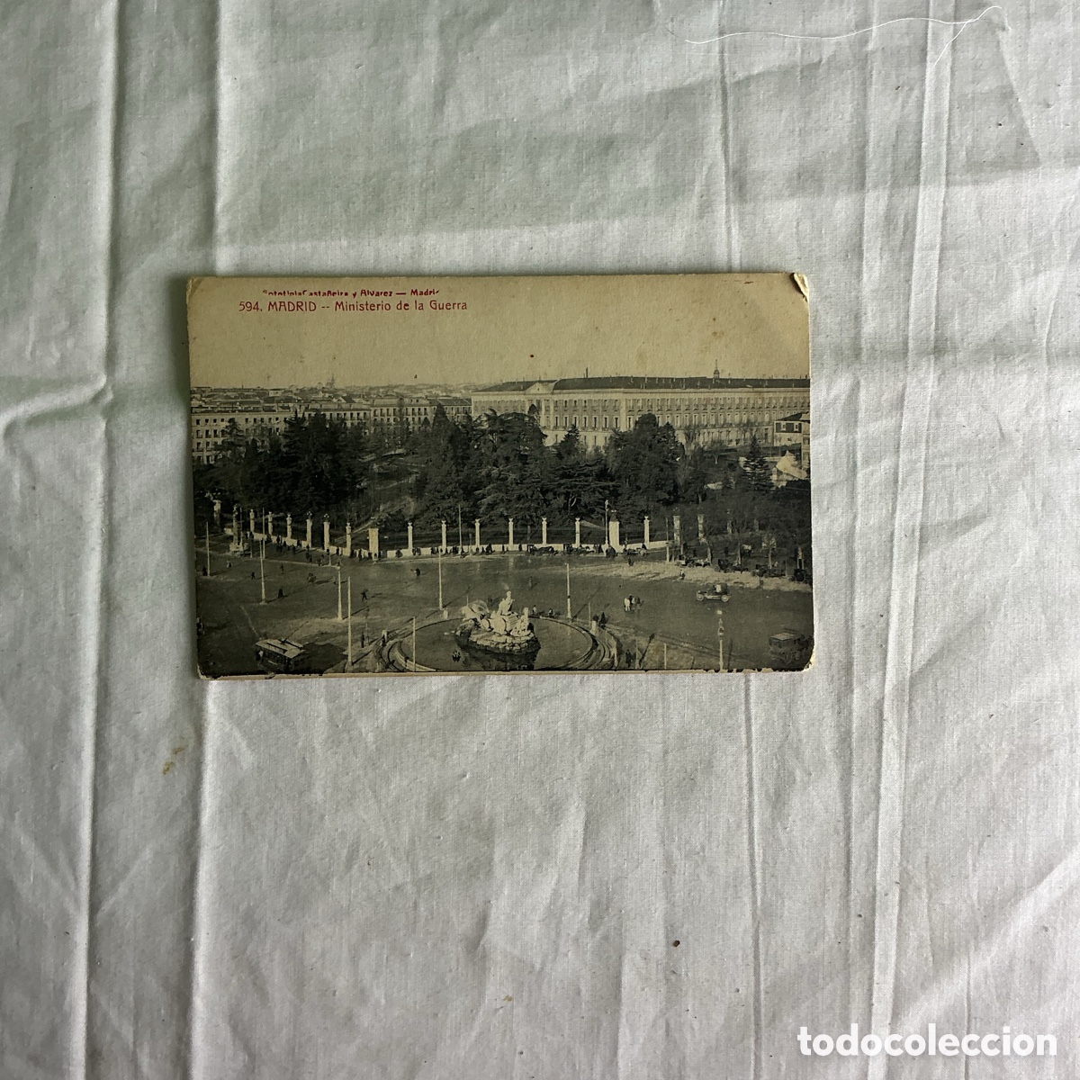 Postales: Antigua postal de Madrid &ndash; Ministerio de la Guerra &ndash; Plaza de Cibeles &ndash; A&ntilde;os 1920-30