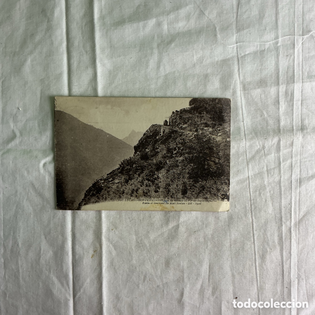 Postales: Antigua postal Luchon-Superbagn&egrave;res &ndash; Le Chemin de Fer &ndash; Pirineos franceses &ndash; Circulada 1940