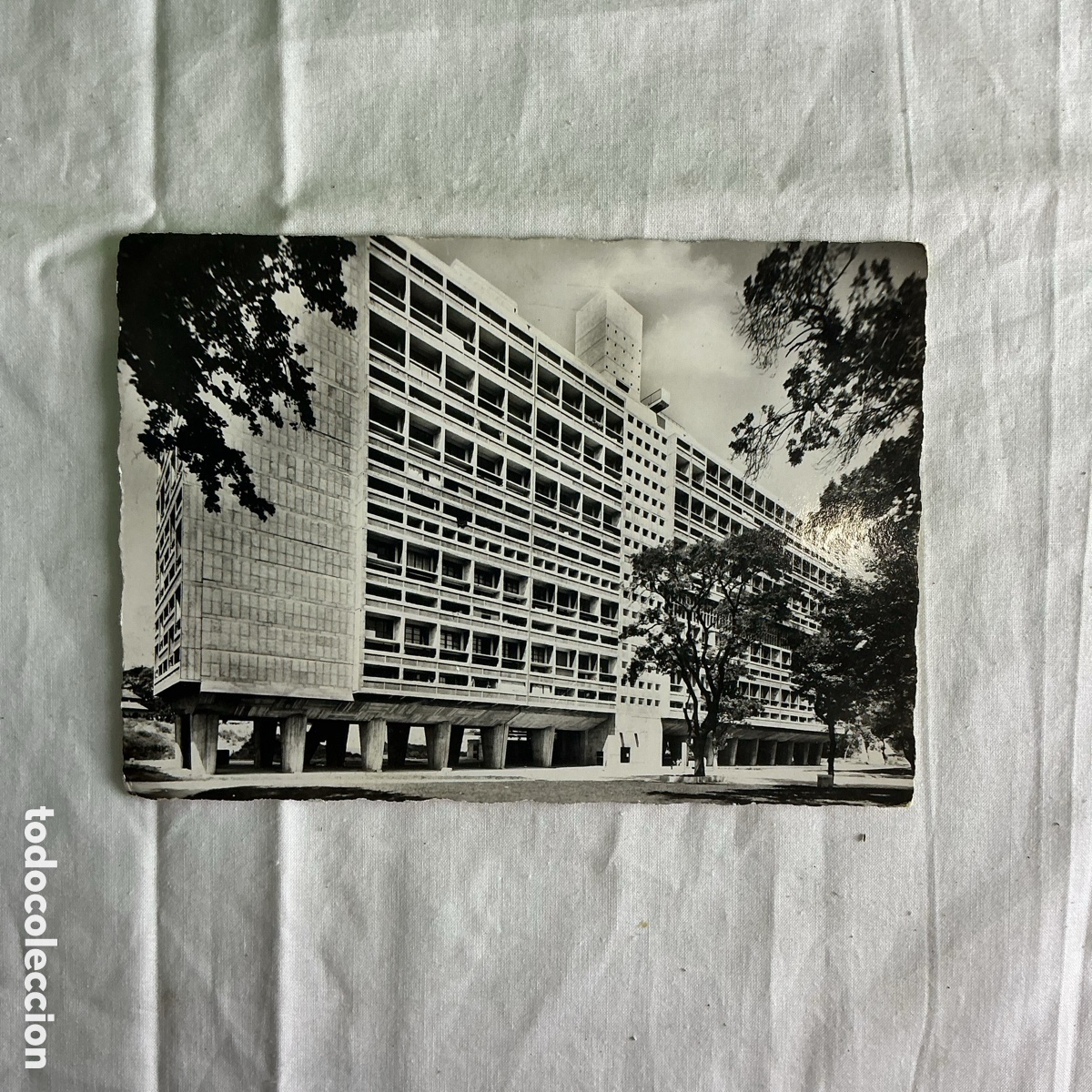 Postales: Postal antigua Marsella &ndash; Le Corbusier &ndash; Cit&eacute; Radieuse / Unit&eacute; d&rsquo;Habitation &ndash; Arquitectura