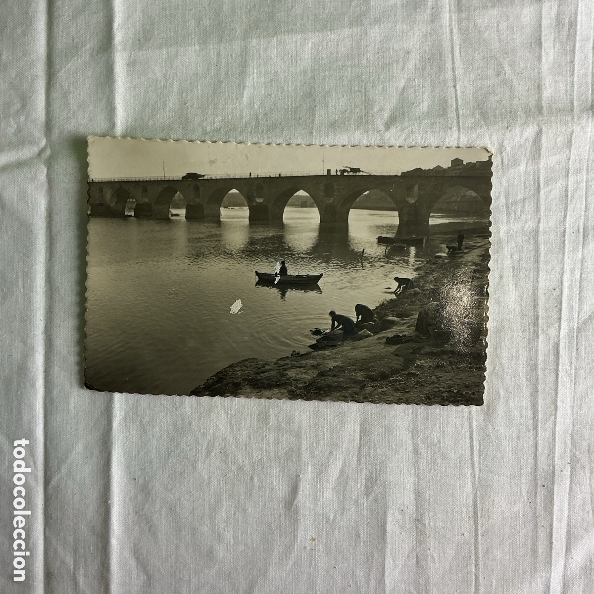 Postales: Postal antigua Zamora &ndash; Puente de Piedra sobre el r&iacute;o Duero &ndash; 1954
