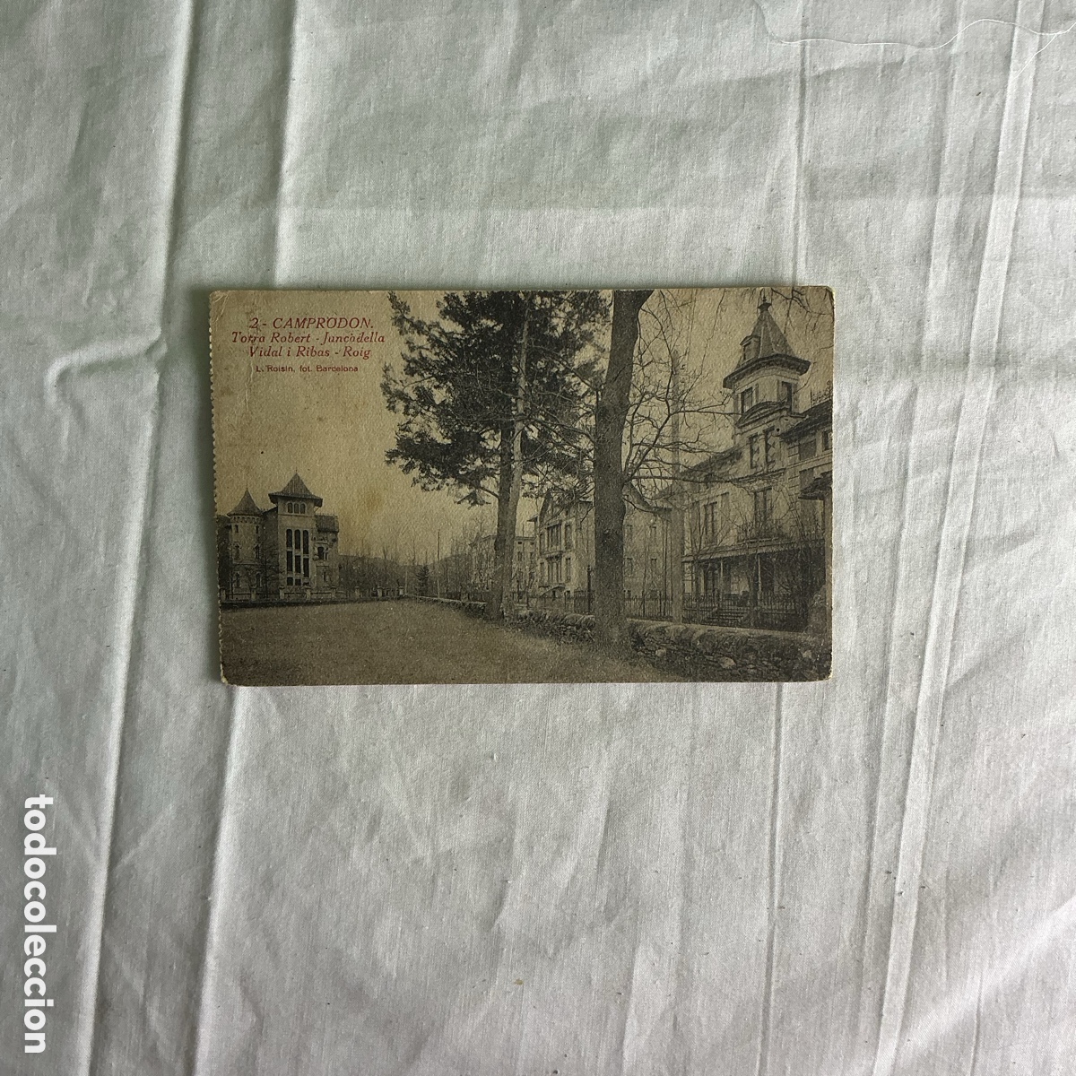 Postales: Postal antigua Camprodon Girona &ndash; Torre Robert Junyent &ndash; Vidal i Ribas &ndash; Circulada 1921