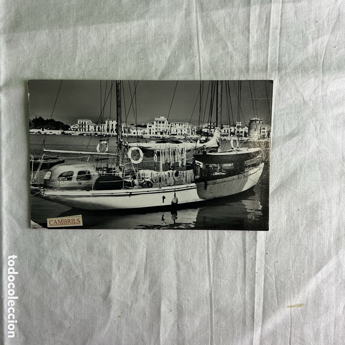 Postales: Postal antigua Cambrils Tarragona &ndash; Puerto pesquero y deportivo &ndash; Barcos &ndash; N&ordm; 86