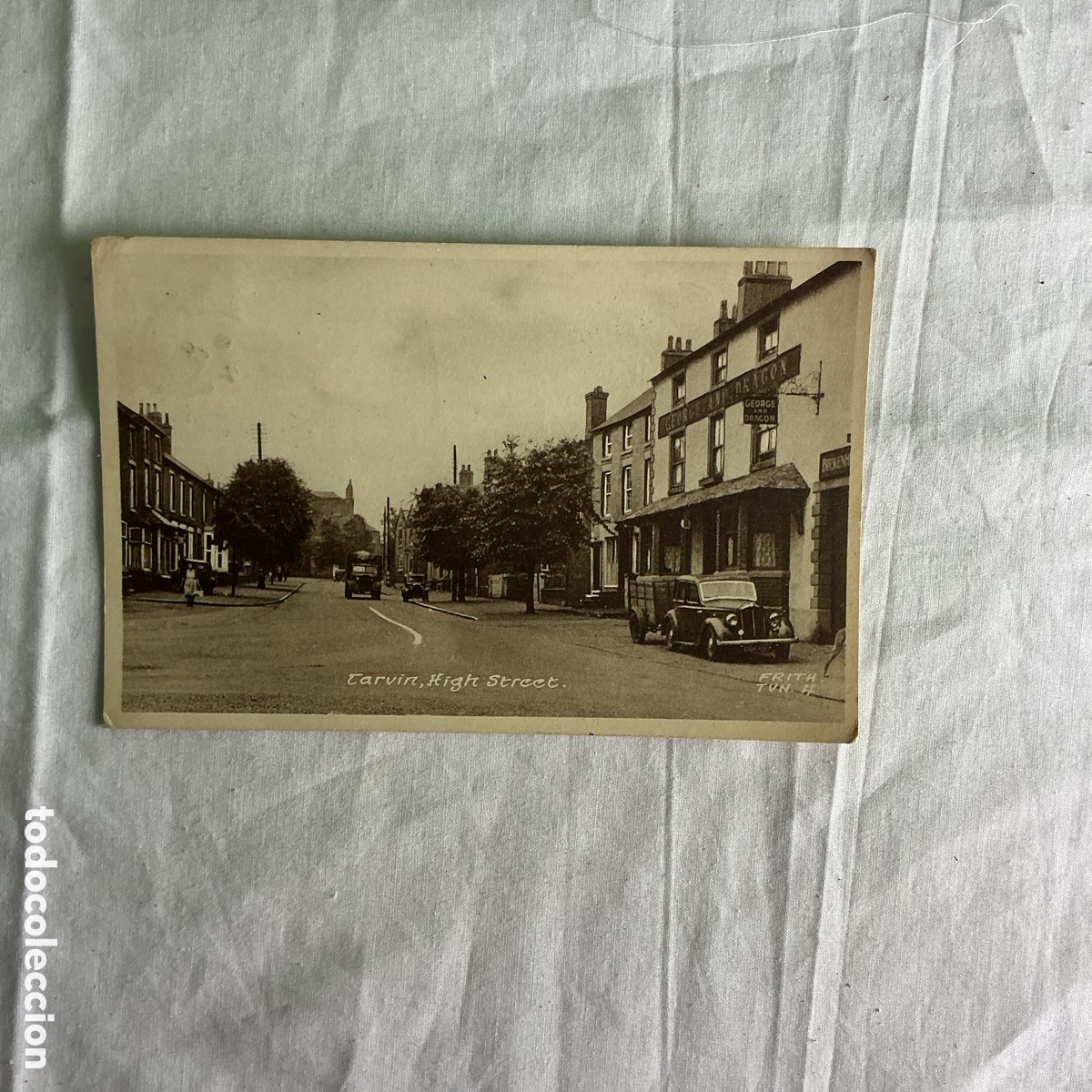 Postales: Postal antigua Tarvin High Street &ndash; Cheshire Inglaterra &ndash; Fotogr&aacute;fica &ndash; Circulada a&ntilde;os 50