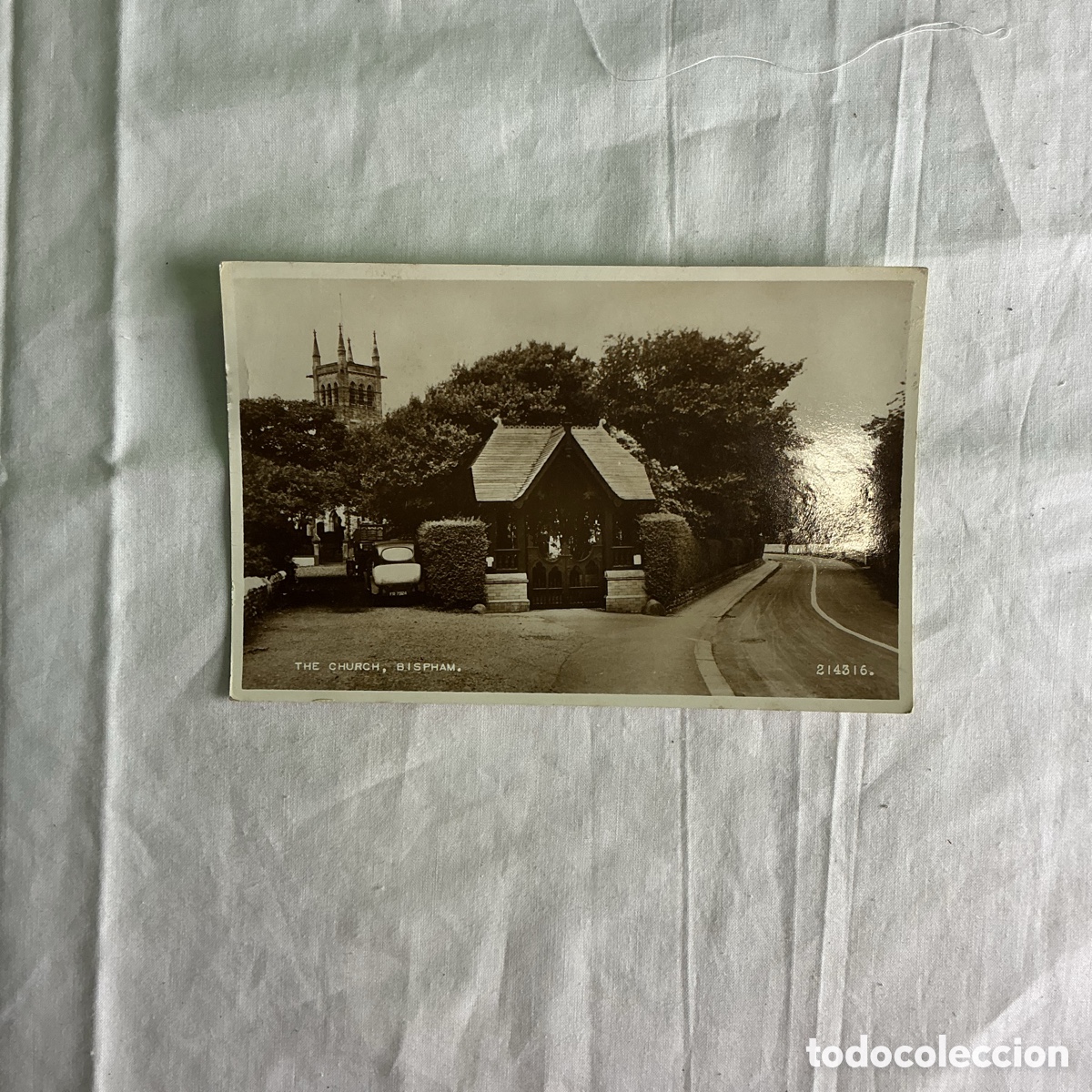 Postales: Postal antigua The Church, Bispham &ndash; Lancashire, Inglaterra &ndash; Circulada 1958