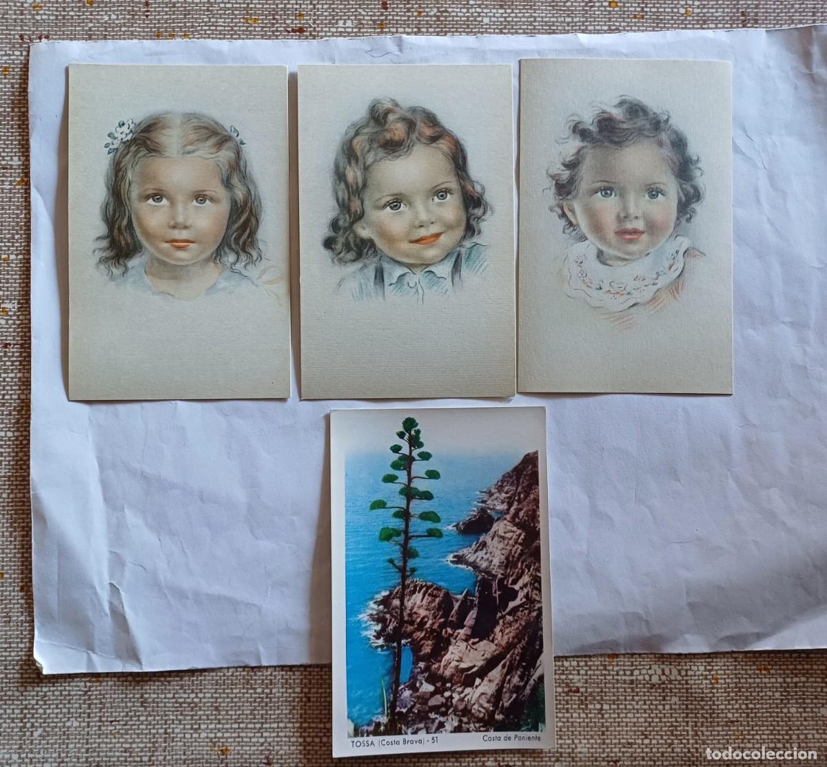 Postales: Postales antiguas ni&ntilde;as