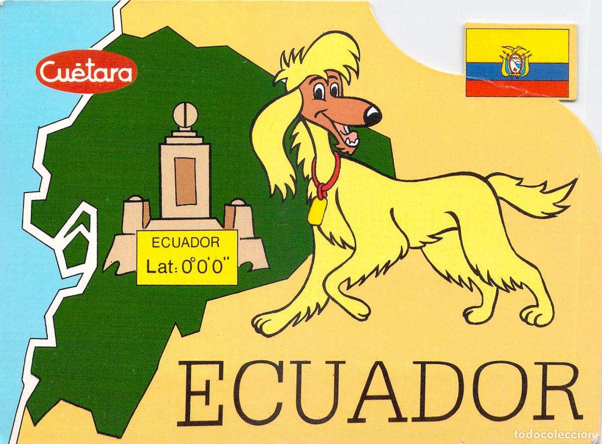 Postales: Postal ilustrada de Ecuador con personaje animado - Foto 1
