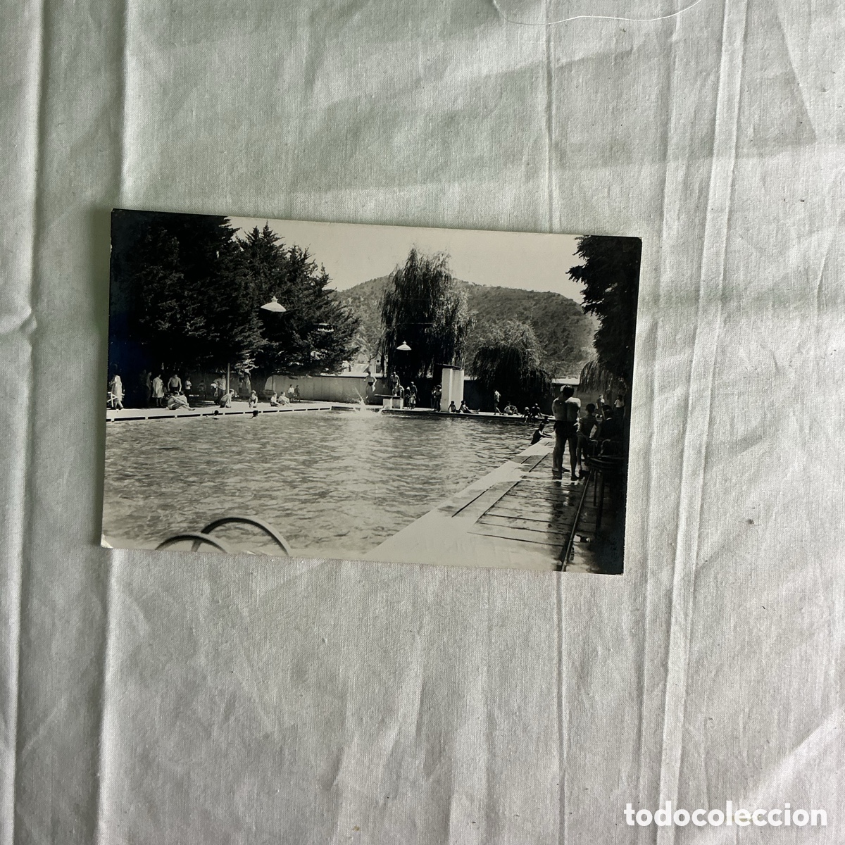 Postales: Postal antigua Capellades &ndash; Piscina Azul &ndash; Barcelona &ndash; Circulada 1973