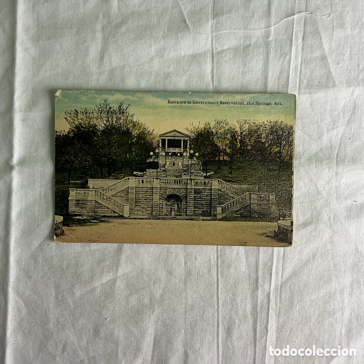 Postales: Postal antigua EE. UU. &ndash; Hot Springs Arkansas &ndash; Government Reservation &ndash; Circulada 1912