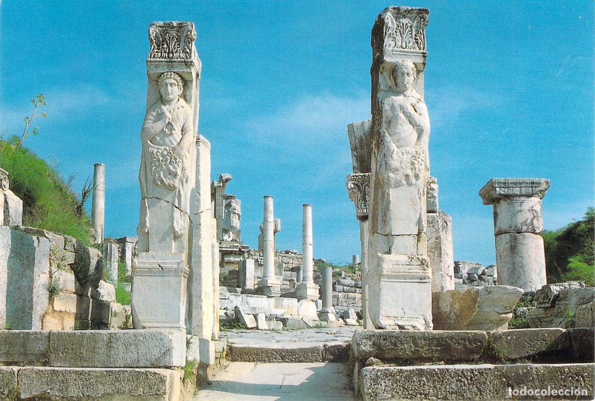 Postales: Postal de las Ruinas de &Eacute;feso en Sel&ccedil;uk Turqu&iacute;a