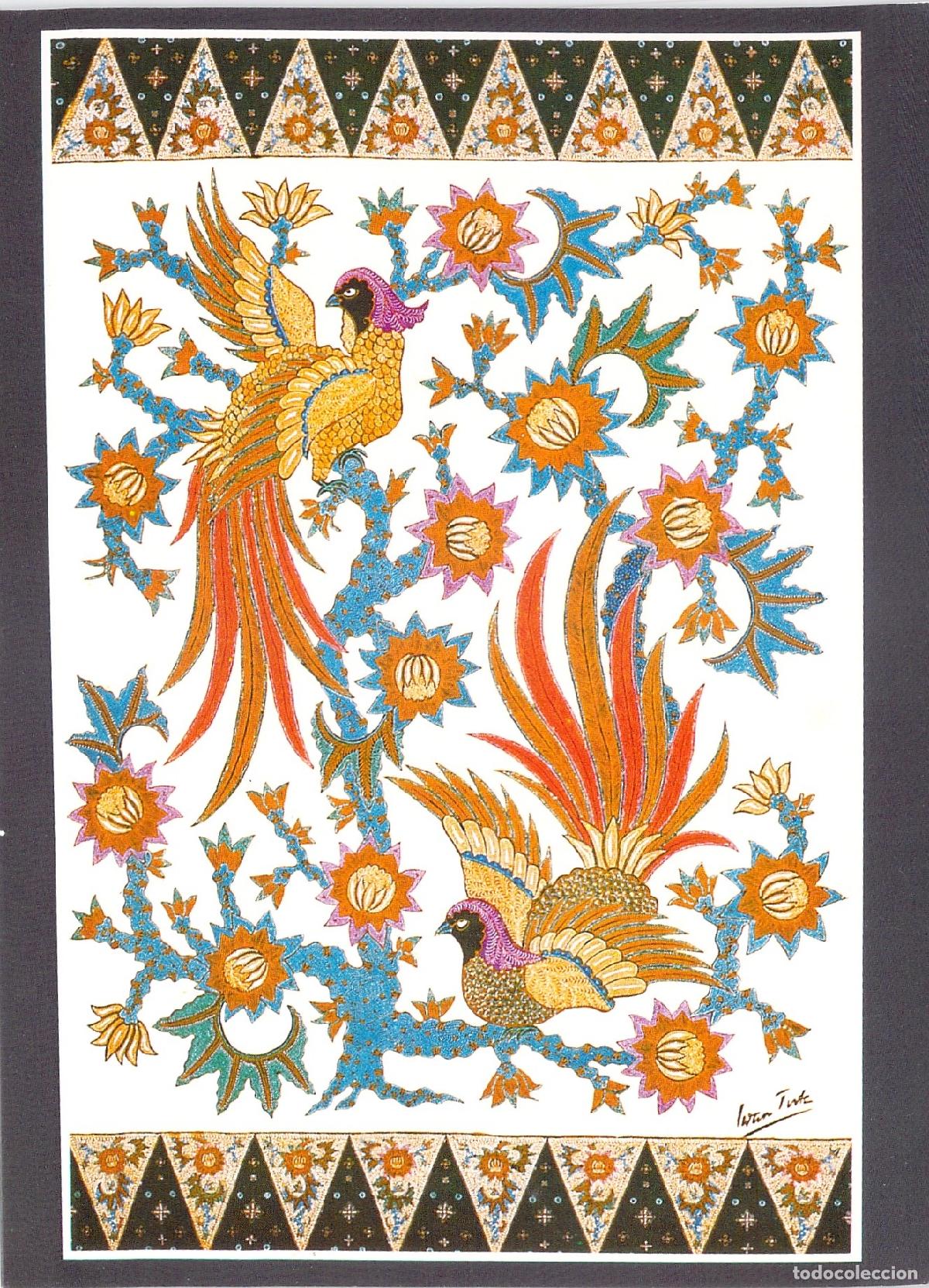 Postales: Postal con Dise&ntilde;o de Aves de Iwan Tirta para UNICEF Indonesia