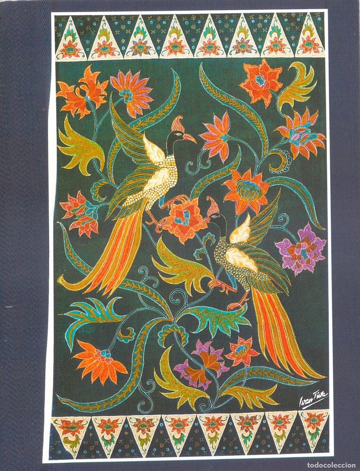 Postales: Postal de Arte Batik Indonesia por Iwan Tirta para UNICEF