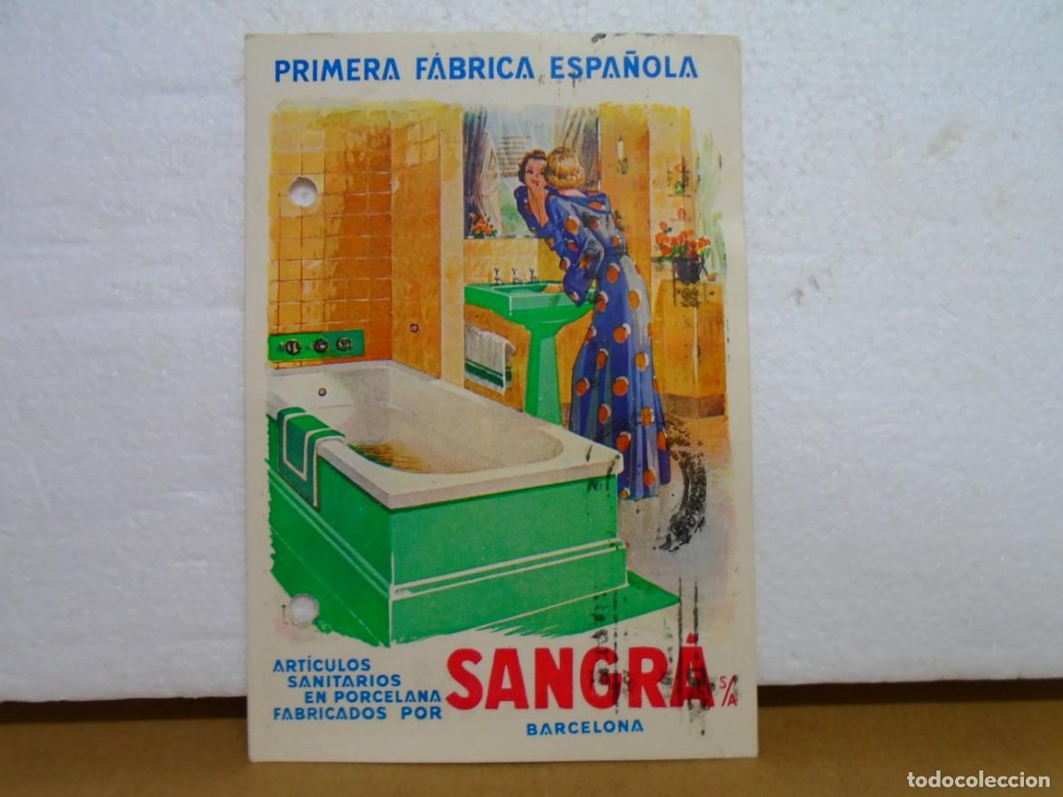 Postales: TARJETA POSTAL ILUSTRADA DE SANITARIOS&rdquo;SANGR&Aacute;&rdquo;CIRCULADA BARCELONA/ELCHE 1945.