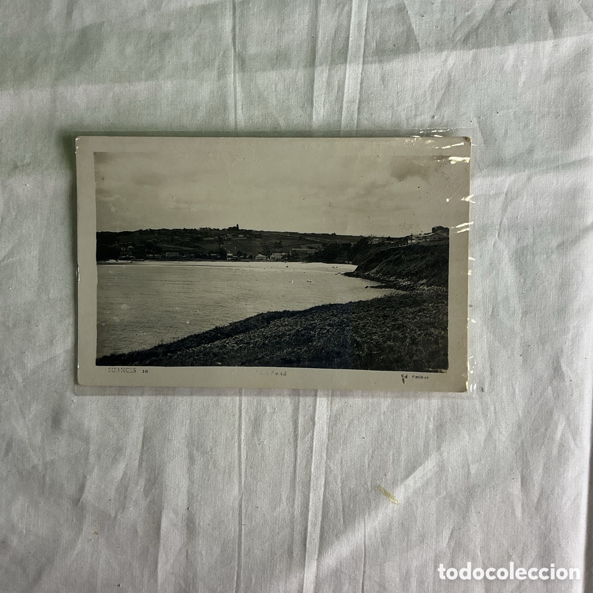 Postales: Postal antigua de Suances (Cantabria) &ndash; Vista de la r&iacute;a &ndash; Ed. Arribas &ndash; A&ntilde;os 40/50