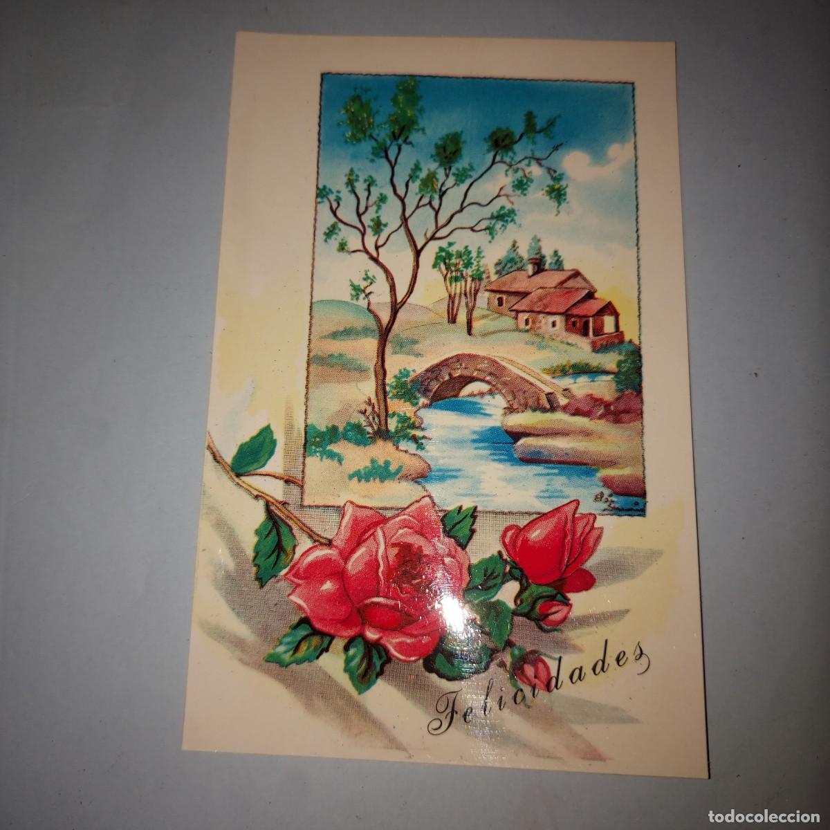 Postales: TARJETA POSTAL, FELICIDADES, A&Ntilde;OS 60-70