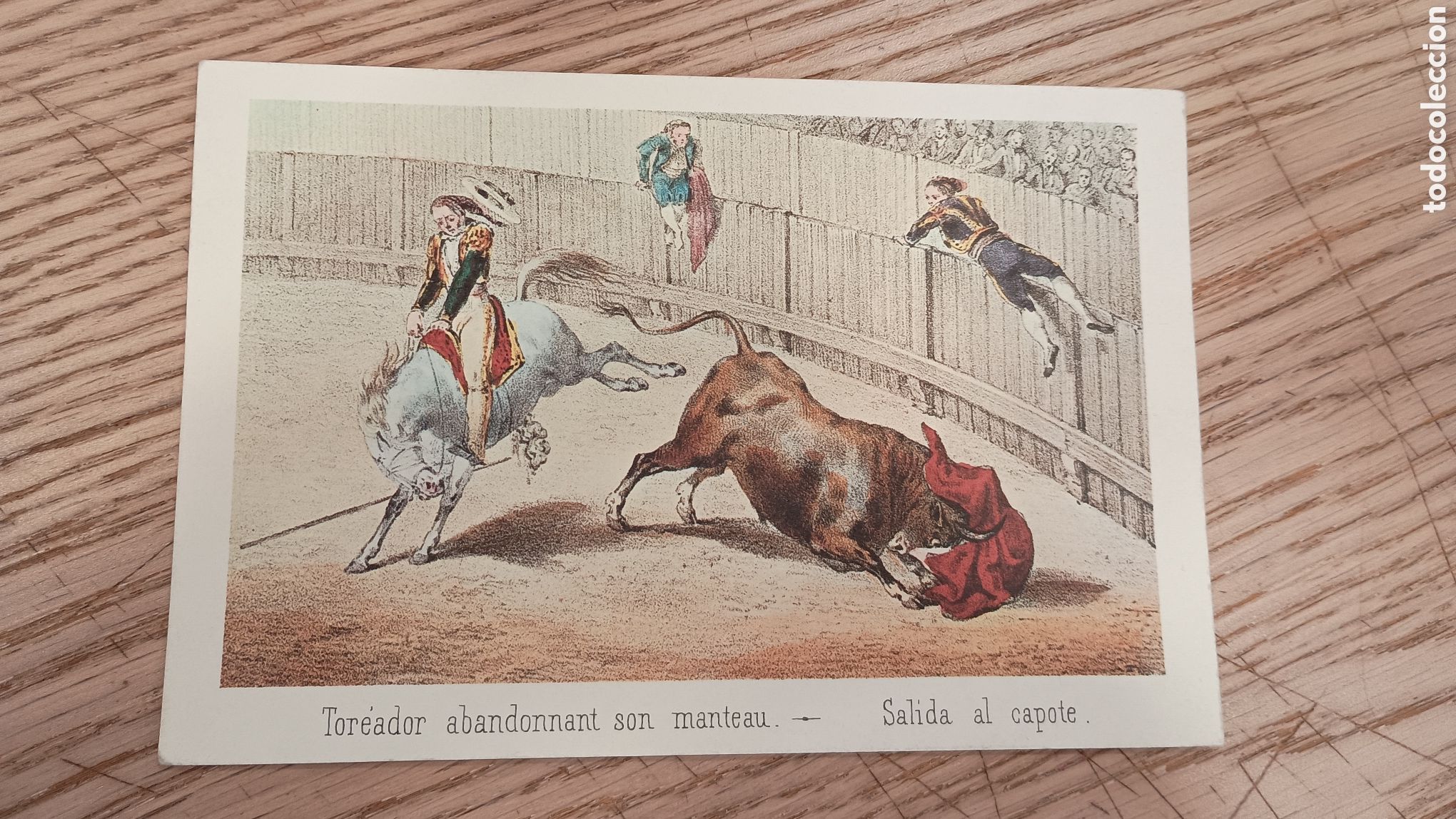 Postales: SALIDA AL CAPOTE - TOREADOR ABANDONNANT SON MANTEAU