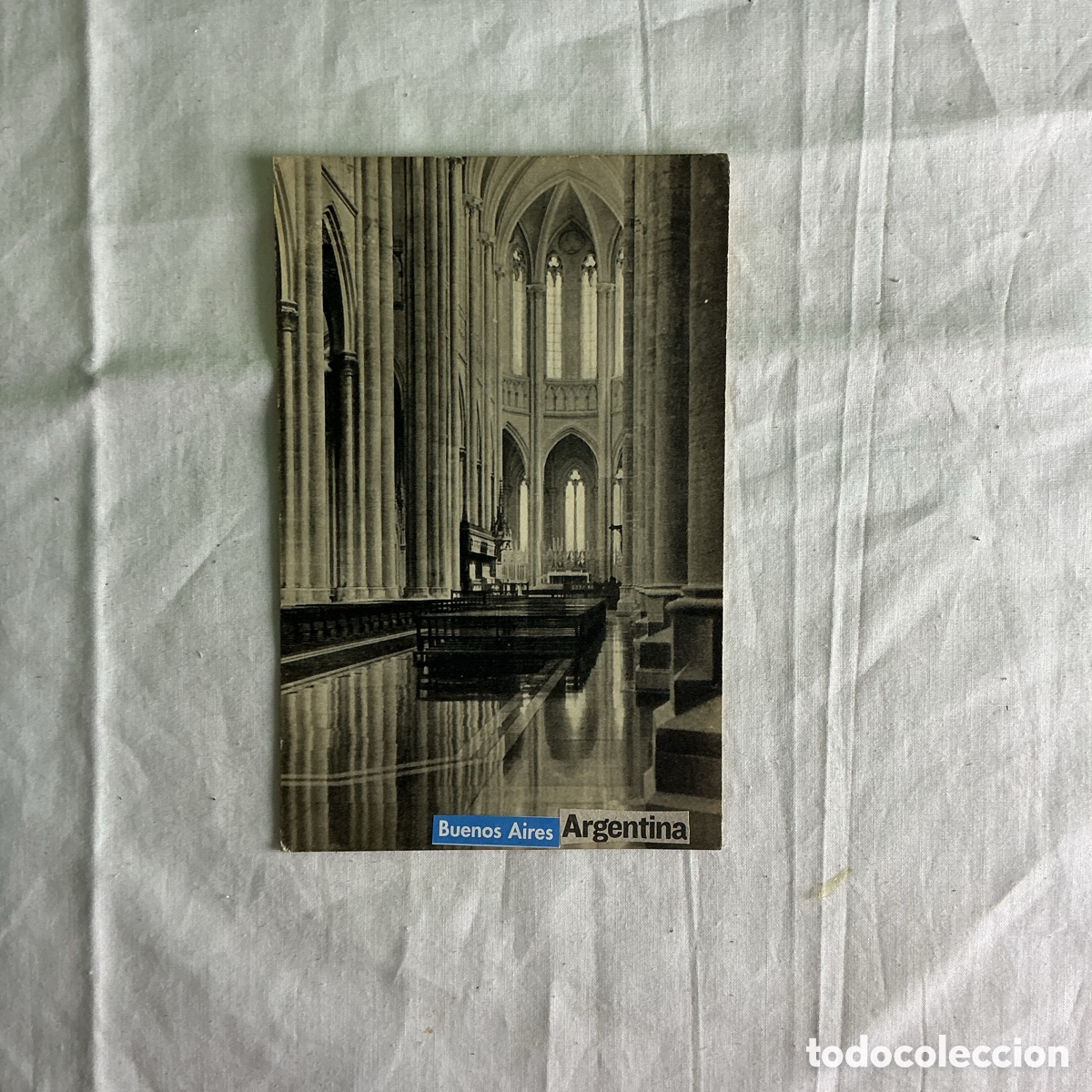 Postales: La Plata (Argentina) &ndash; Interior de la Catedral &ndash; Postal antigua n&ordm; 120