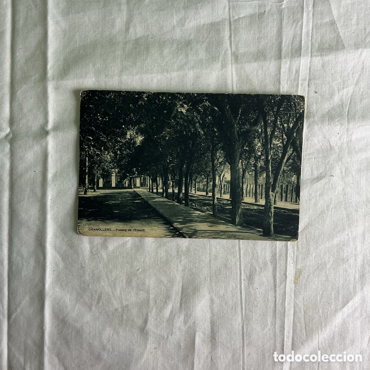 Postales: Postal antigua Granollers &ndash; Passeig de l&rsquo;Estaci&oacute; &ndash; Circulada en 1926