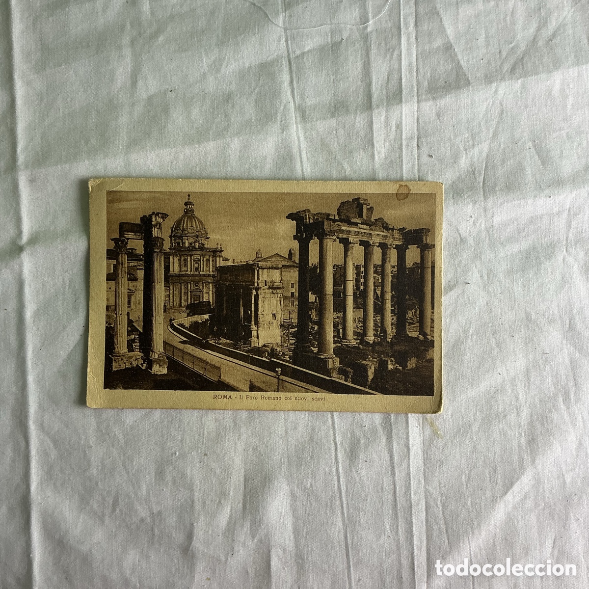 Postales: Postal antigua Roma &ndash; Foro Romano con nuevos trabajos arqueol&oacute;gicos