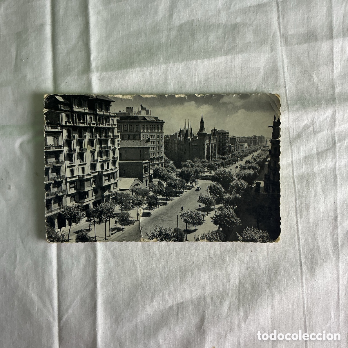Postales: Postal antigua Barcelona &ndash; Avenida del General&iacute;simo, actual Diagonal