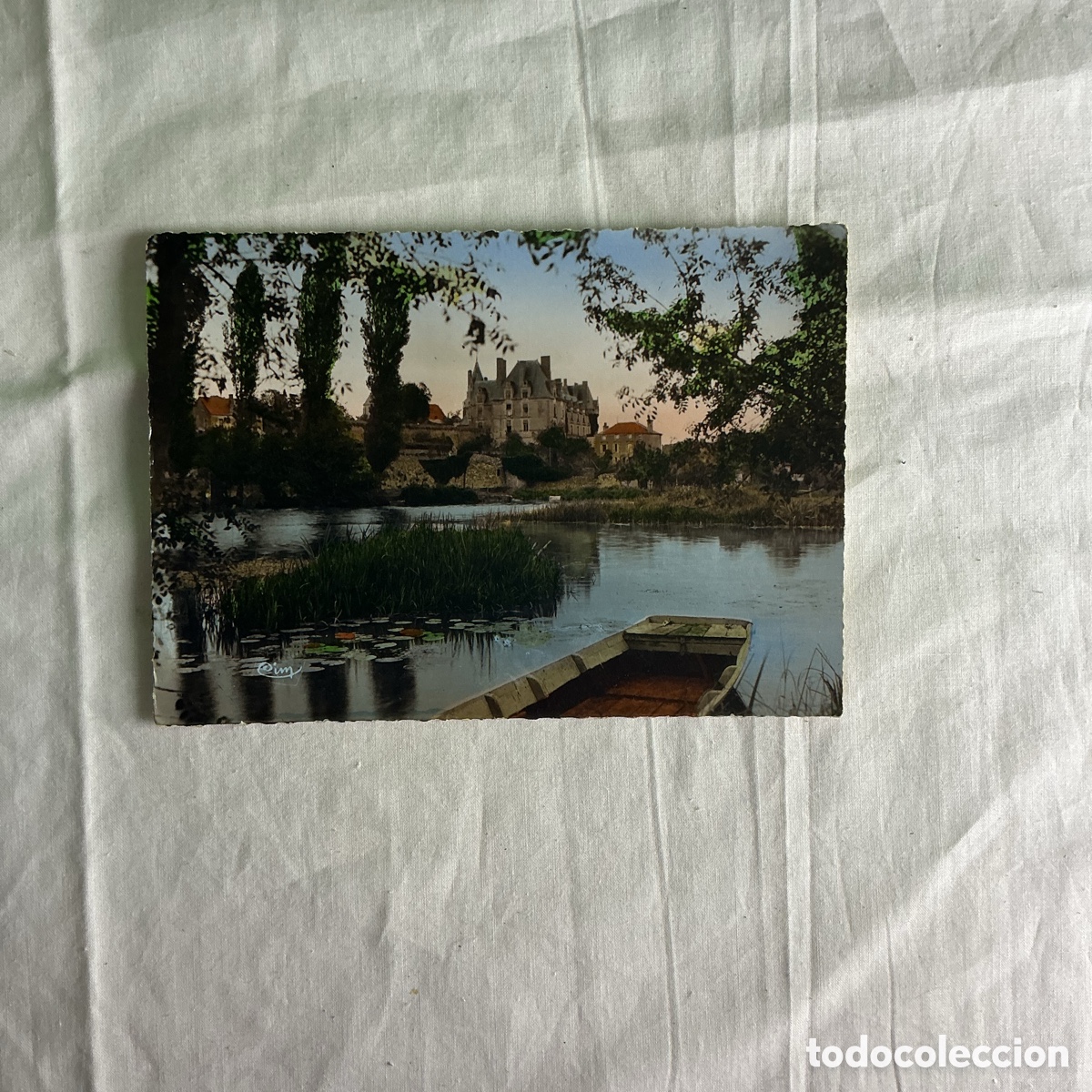 Postales: Postal antigua Durtal (Maine-et-Loire), Les Bords du Loir et le Ch&acirc;teau