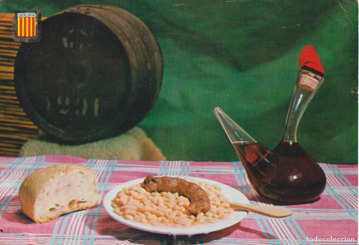 Postales: PLATOS T&Iacute;PICOS, SEQUES AMB BUTIFARRA - SOBERANAS N&ordm;258 - CIRCULADA 1964