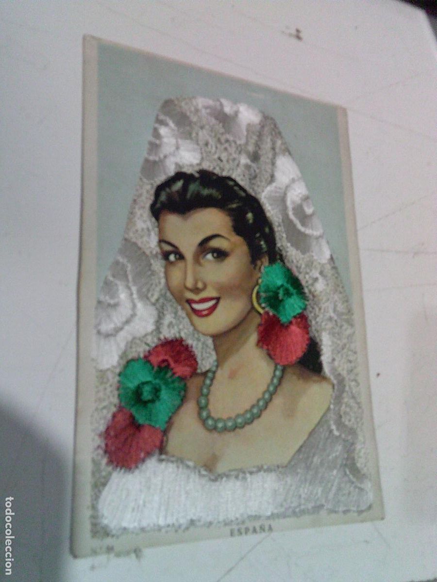 Postales: Targeta gigante bailes andaluces Ediciones Rosette n&ordm; 84 Hecho con hilo