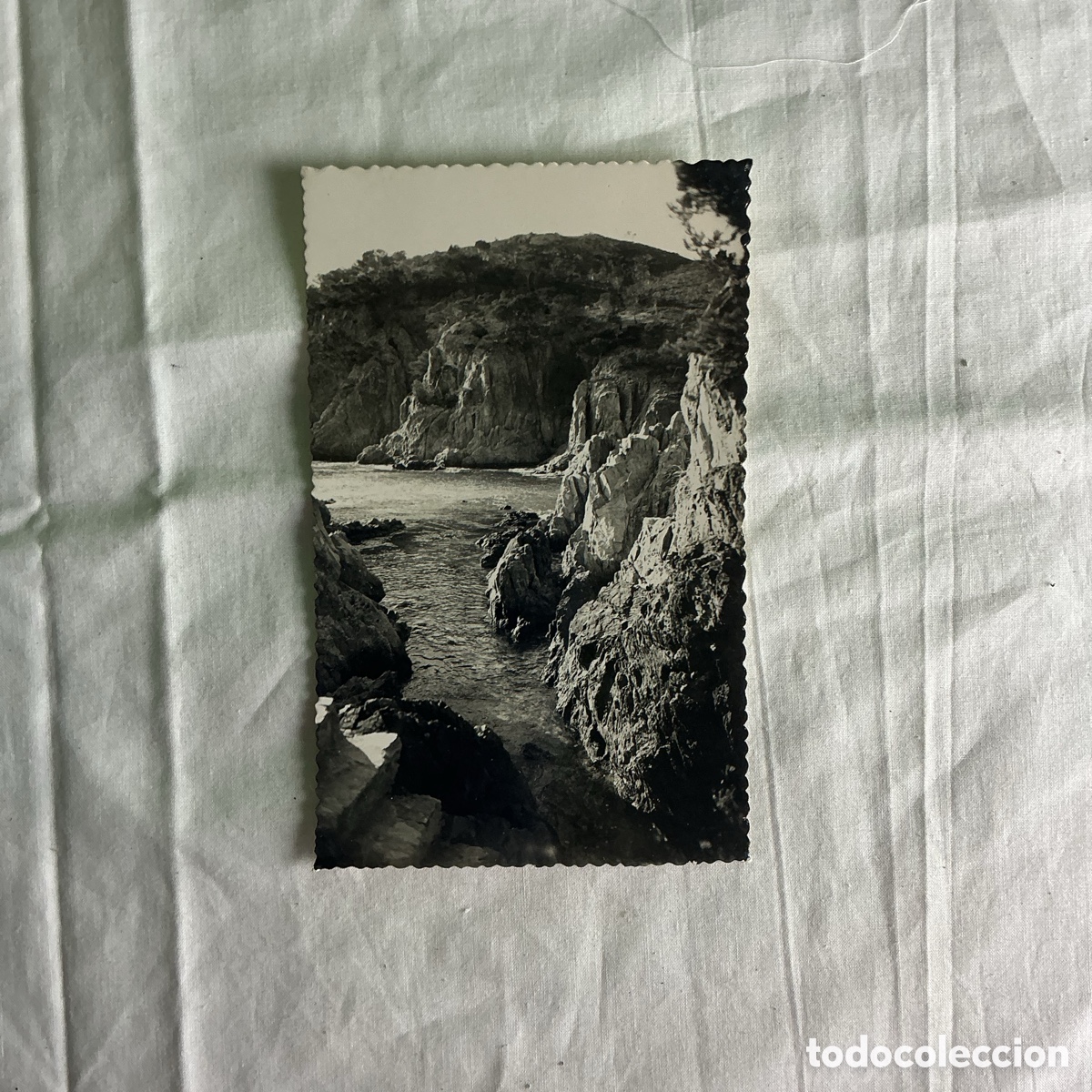 Postales: Postal antigua Costa Brava &ndash; Tamariu, Rec d&rsquo;en Got&eacute;s en Aigua Xelida &ndash; Fotograf&iacute;a Gran&eacute;s