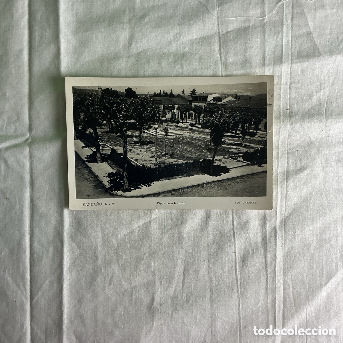 Postales: Postal antigua Sarda&ntilde;ola &ndash; Plaza San Ram&oacute;n &ndash; Circulada &ndash; Fot. Cabanas
