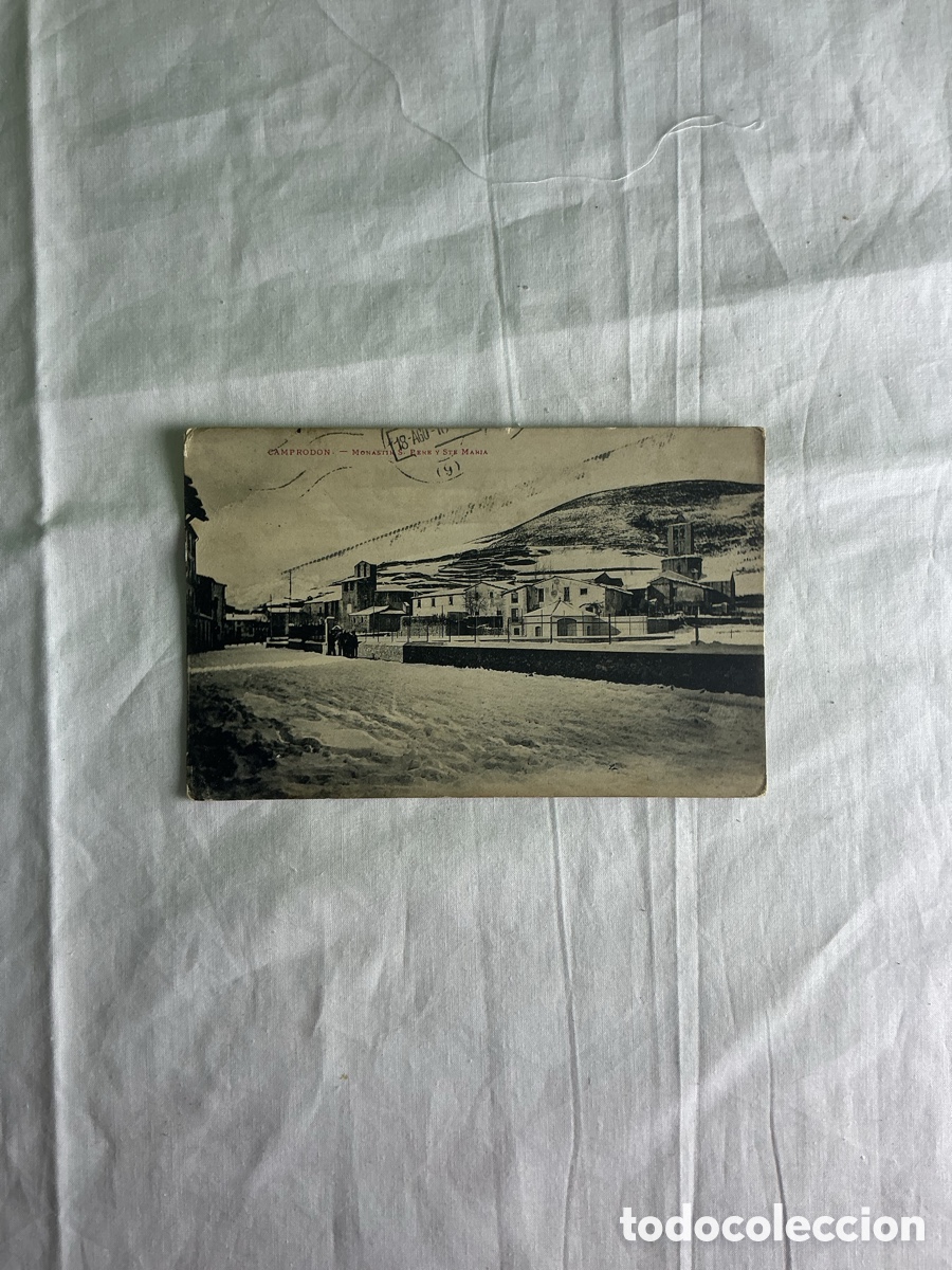 Postales: Antigua postal de Camprodon &ndash; Monasterio de Sant Pere y Santa Maria &ndash; Girona, 1909